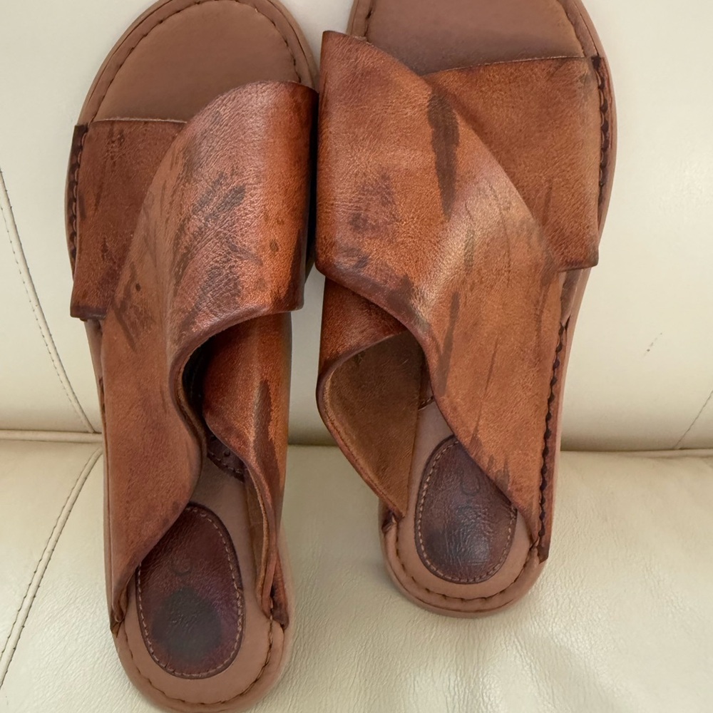 Women's Brown Leather Sandals